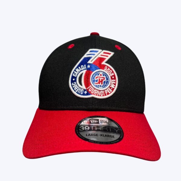 New era 3930 black and red cap