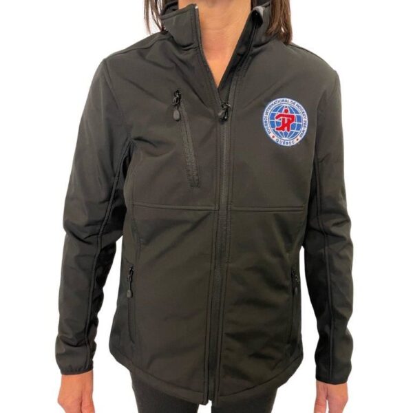 Women's coat with perpetual logo