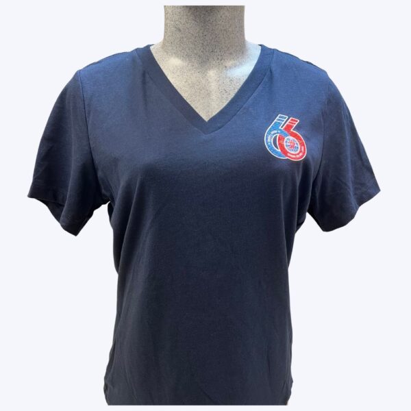 T-shirt col en v femme 6405